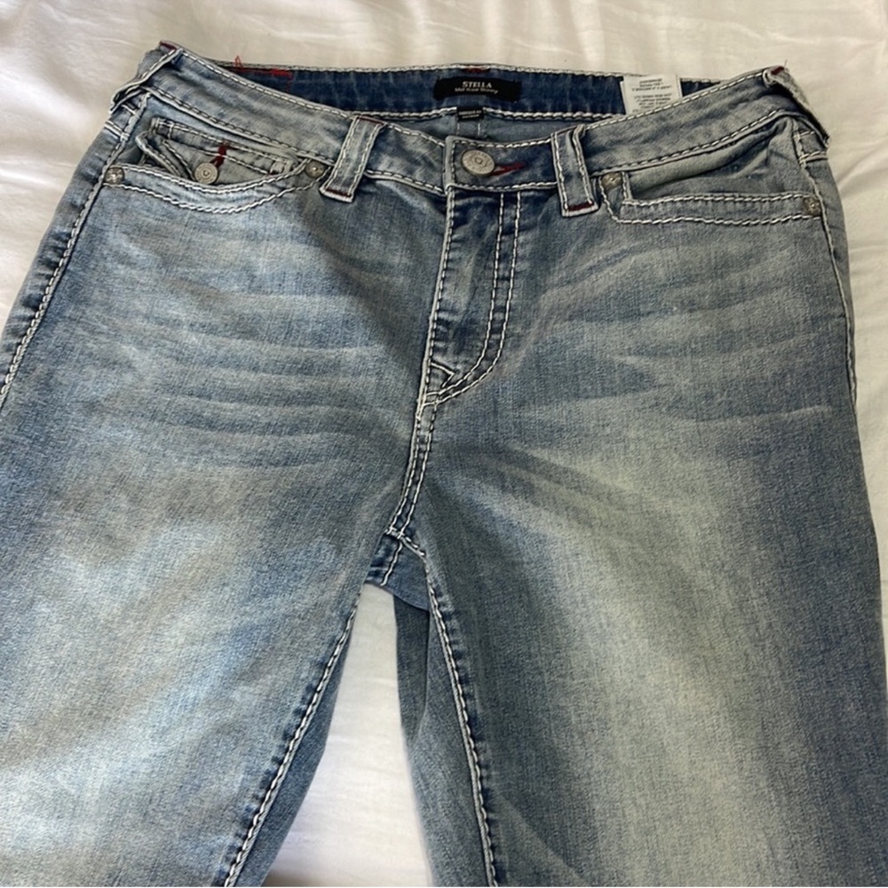 True Religion Stella Big T Stitch Skinny Jean Light Wash - Picture 4 of 8